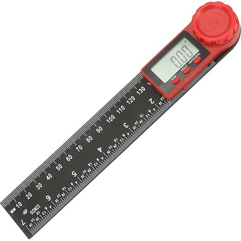 Inclinomètre numérique de haute précision à 360 degrés en acier inoxydable (200 mm) (1/5)