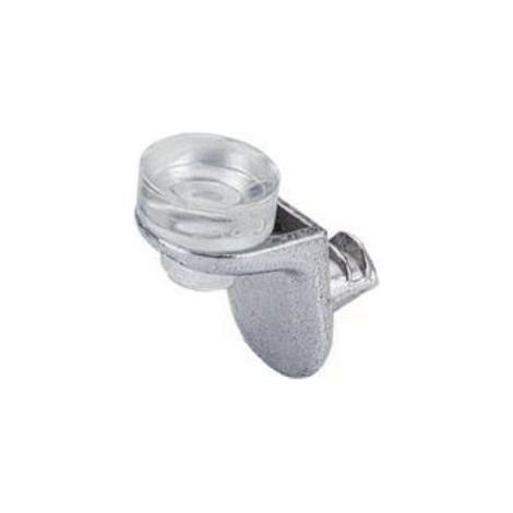 Soporte de estante de vidrio Sekura 8 acero niquelado HETTICH