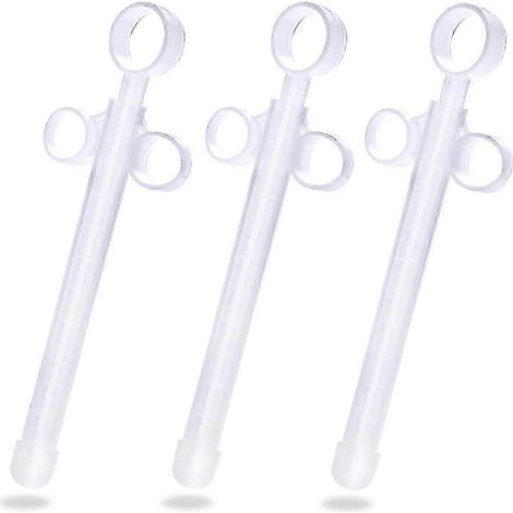 Gleitmittelapplikator mit glatter, abgerundeter Spitze, wiederverwendbar/langlebig/leicht zu reinigen (2er-Pack) – Gut-3 White