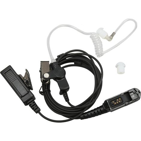 Écouteur pour talkie-walkie bidirectionnel à tube d'air compatible avec Motorola P6600, P6620, XPR3300, XPR3500, MTP3250 et XiR P6600 (1/5)
