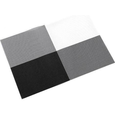 Lot de 6 sets de table PVC noirs, style nordique, imperméables, réutilisables, résistants à la chaleur, pour maison et fête. (1/5)