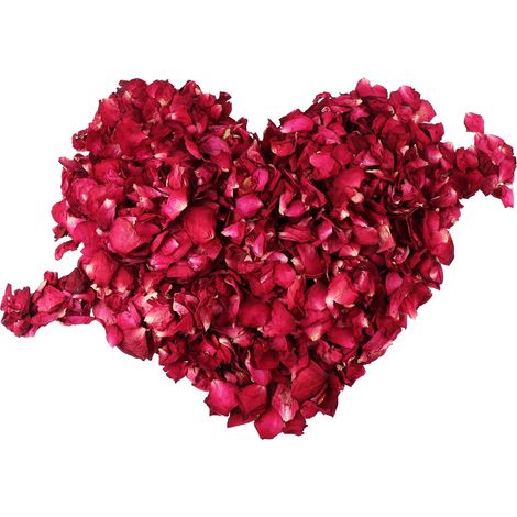 100 g di petali di rosa naturali essiccati, petali di rosa rossa (1/5)
