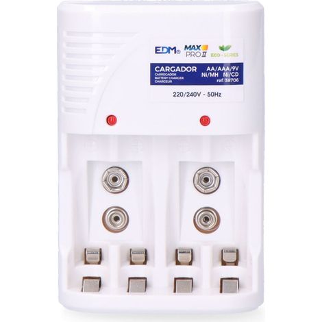 Caricabatterie EDM 38706 4 Batterie (1/2)