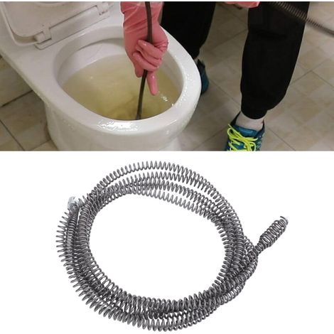 Abflussspirale für Bad und Küche – 16 mm / 3 m (9,8 ft) flexibles Manganstahlkabel mit Extraktionsklauen (1/5)