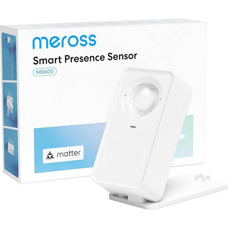 MEROSS DÉTECTEUR DE PRÉSENCE INTELLIGENT, DÉTECTEUR DE MOUVEMENT 3 EN 1 (RADAR+PIR+LUMIÈRE) COMPATIBLE AVEC MATTER, APPLE HOMEKI (1/2)