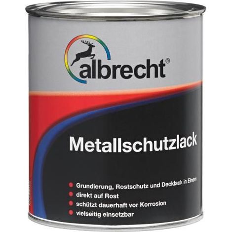 Albrecht Metallschutzlack 750 ml grau Lack Schutzlack Rostschutz Grundierung