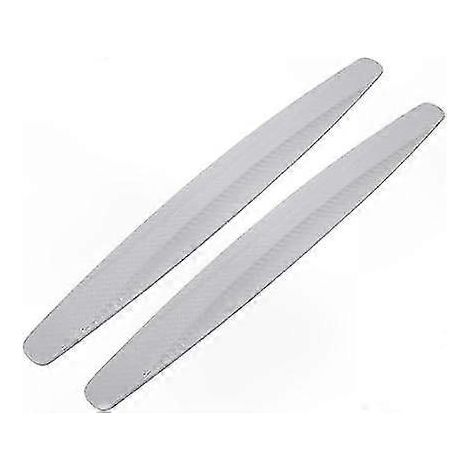 Protège-carrosserie anti-choc en caoutchouc blanc, lot de 4 bandes adhésives pour pare-chocs avant et arrière, protection de voiture résistante aux impacts, garniture flexible auto, kit sécurité véhic (1/4)