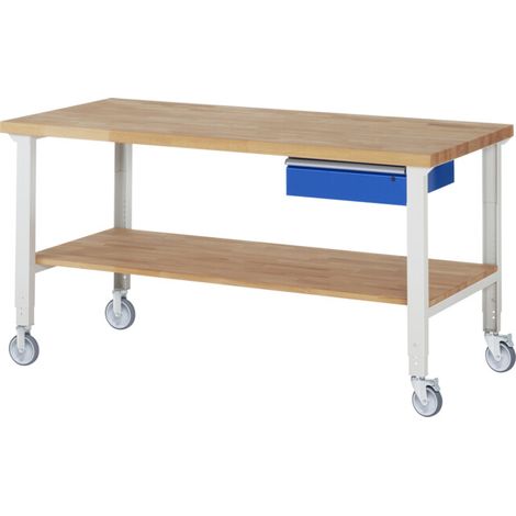 Rau Établi mobile réglable en hauteur 7001A7, L2000xP900xH950-1000mm (1/5)