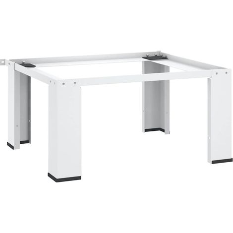vidaXL Soporte pedestal para lavadora blanco (1/5)
