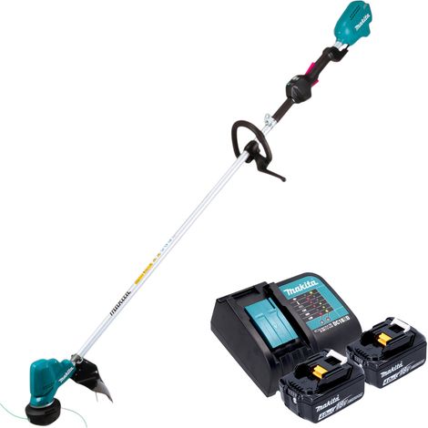 Makita DUR 190 LSM2X9 Akku Rasentrimmer 18 V 300 mm Brushless + 2x Akku 4,0 Ah + Ladegerät