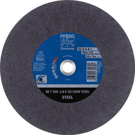PFERD Trennscheibe Metallkreissäge T 350x2,8x32 mm Leistungs-Li. SG CHOP STEEL für Stahl (1/5)
