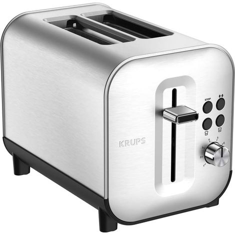 Grille-pain Inox 2 Fentes 850W 8 Niveaux (1/2)