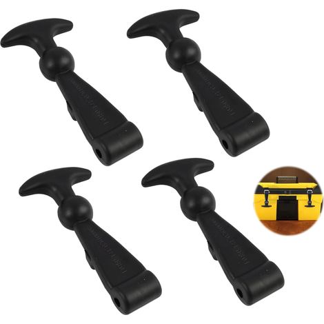 4PCS Supports De Capot Élastiques, Fixations en Caoutchouc pour Capot Moteur, en Caoutchouc Attache Rapide T Flexible Attache Rapide Capot pour Boîtes À Outils, Chariots, Moteurs De Véhicules (1/5)