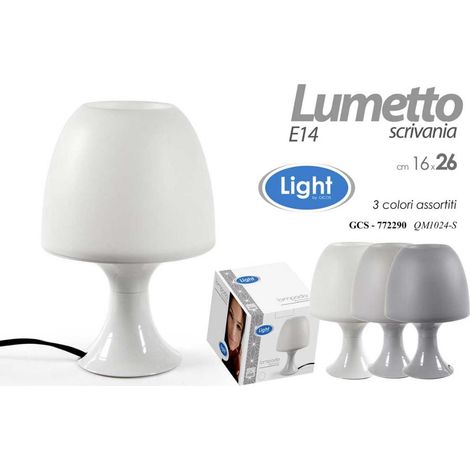 Lampada Lumetto da Tavolo cameretta Scrivania 25,5 cm 3 Colori (1/2)