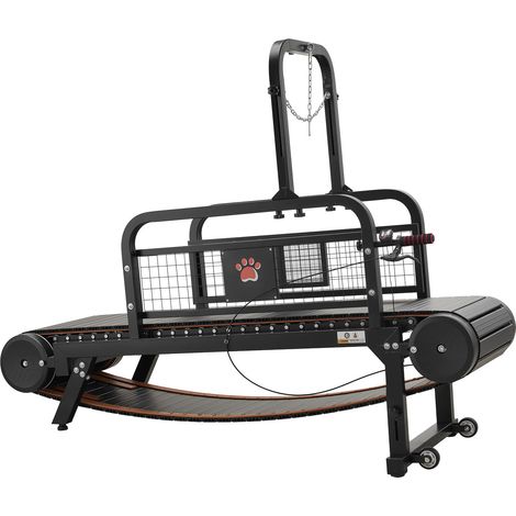 Mophorn Hundelaufband 1750x510x1360 mm, geeignet für kleine und mittelgroße Hunde bis 199,58 kg, Laufgerät mit einstellbarer Geschwindigkeit, integrierter Bremse und Rollen, 110 mm Steigungshöhe
