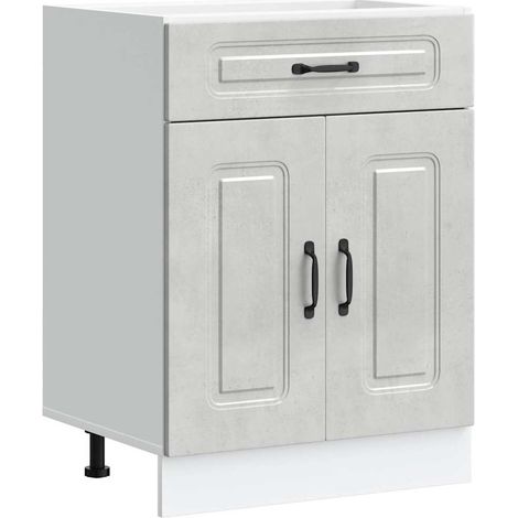 Maison Exclusive - Base da Cucina Kalmar Grigio Cemento in Legno Multistrato