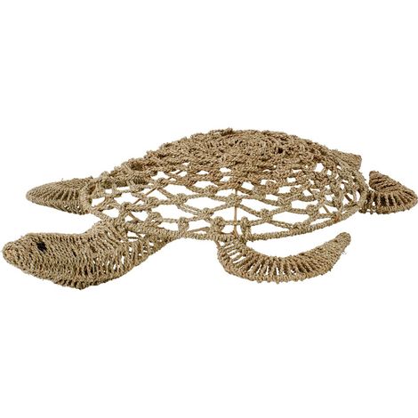 Déco Murale en Jonc "Tortue" 110cm Naturel (1/2)