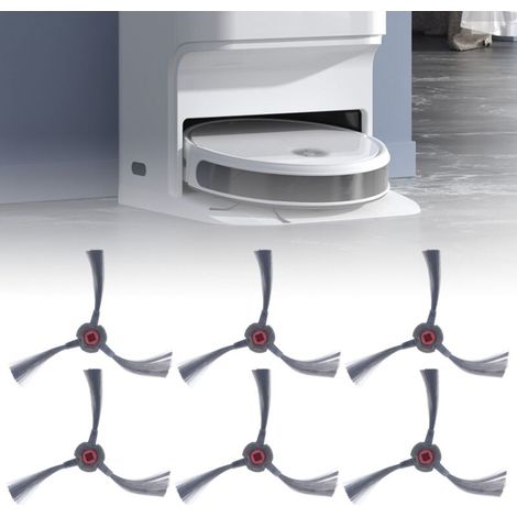 Ersatz-Seitenbürsten für ECOVACS N9+ Saugroboter – 6er-Pack, ABS, weiche Bürsten
