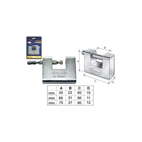 LUCCHETTO CORAZZATO 2800C IN BLISTER- - mm.80 (11080B) - 1 pezzi POTENT