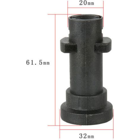 Adattatore per idropulitrice ad alta pressione da 1/4" - Raccordo a connessione rapida compatibile solo con le serie Kärcher K2, K3, K4, K5, K6, K7 (1/4)