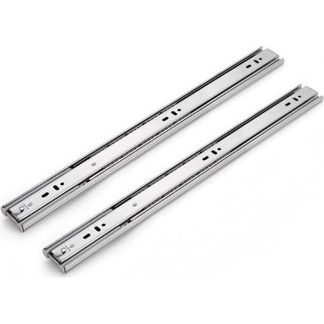 Correderas para cajones,1 par (2 rieles),Guías para cajones,Rieles para cajones,Cierre suave y silencioso,S: 34,5 x 4,5 x 0,8 cm (1/5)