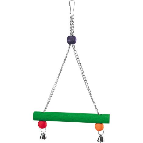Ferplast Gioco PA 4098 Gioco-altalena per pappagalli e cacatua . Variante PA 4098 - Misure: 20 x h 37 cm - Ø 2.3 cm - Colori misti