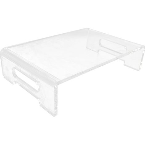 Monitorständer aus transparentem, robustem Acrylglas mit Augenschutz – ideal für Schule, Büro und Zuhause (1/5)