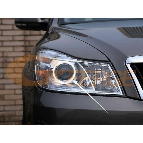 Kit d'anneaux halo CCFL Angel Eyes ultra-lumineux de qualité supérieure pour SKODA OCTAVIA MK2 A5 FL Facelift 2009 2010 2011 2012 2013 (1/4)