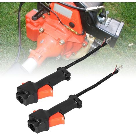 2Pcs Handle Switch Throttle Trigger Bracket Cable Assembly Fit Brush Cutter Handle Switch Trimmer Accessory For FS75 FS80 FS85 Trimmer Machine MUMU (1/4)