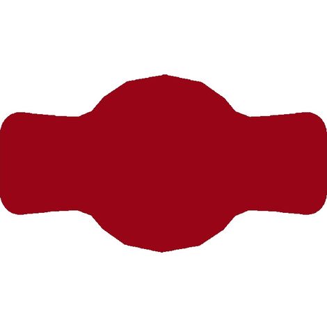 Etichette per barattoli 7x4 cm per conserve, 72 pezzi, rosso scuro opaco (1/2)