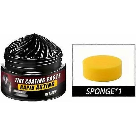 Pâte de revêtement pour pneus avec éponge - Rénovateur de pièces en plastique à action rapide pour voitures, motos et camions, 30 g (1/5)