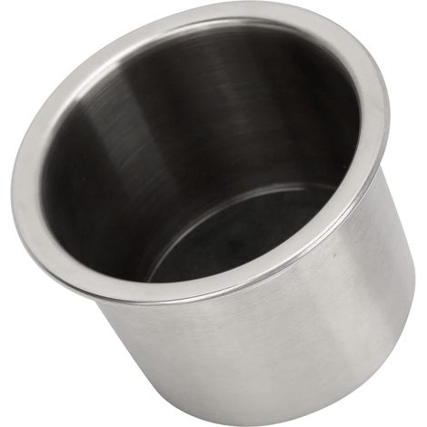 Porte-gobelet en Acier Inoxydable pour Bateau avec Fonction de Vidange pour Yacht, Voiture, Camion, Camping-Car, Support de Bouteille de Boisson en Argent Durable pour Une Installation (1/5)