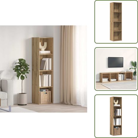 Bibliothèque/Meuble TV vieux bois 36x30x143cm bois d'ingénierie - Armoire À Livres - Armoires À Livres - Bibliothèque - Étagère À Livres (1/5)