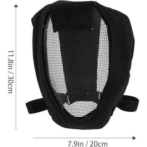 Masque de protection intégrale du visage pour clôture, tissu Oxford en maille d'acier résistant à l'usure, sports de plein air