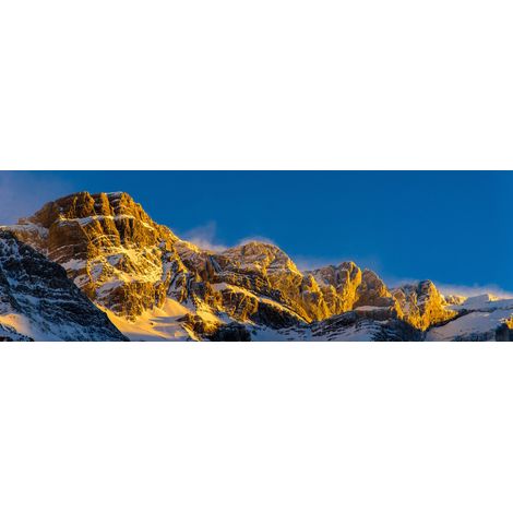 Tableau sur toile Gavarnie en hiver 30x97 cm - Impression sur Toile Murale Décorative - Image imprimée en HD sur Toile - Toile sur Châssis en Bois FSC - Fabriqué en France (1/4)