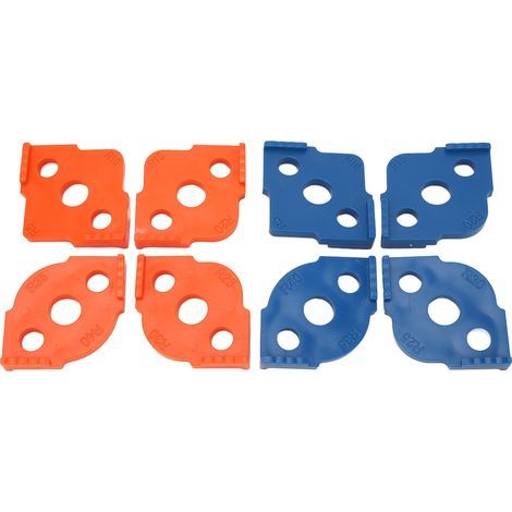 Gabarit de routeur de gabarit de rayon, positionneur d'angle pour le travail du bois ABS, 8 pièces (1/5)