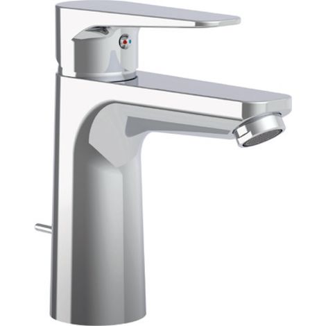 RUBINETTO MISCELATORE MONOCOMANDO LAVABO PROLUNGATO CROMATO SERIE ORANGE - SCARICO 11/4 - PAF
