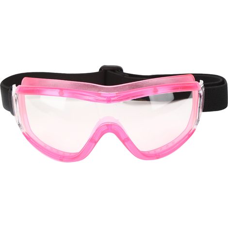 Lunettes de protection anti-projections pour enfants, anti-buée, transparentes, extérieur (rose) (1/5)