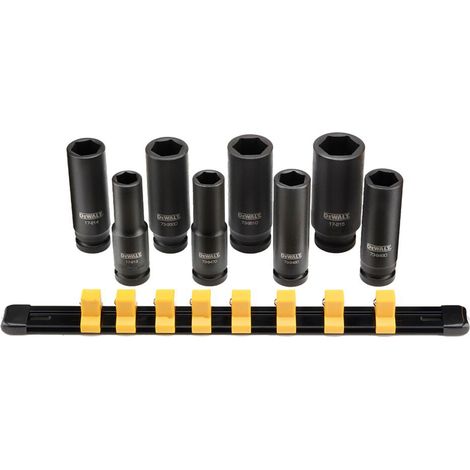 DeWalt DWMT86090-0 1/2 Deep Impact Socket Set (metric) - 8 pieces
