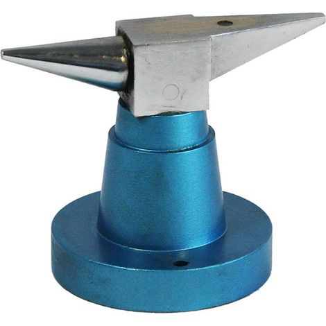 Multirex – Enclume haute qualité 180 mm – Poids 415 gr – Pour bijoutier et horloger – Base percée pour fixation sur établi