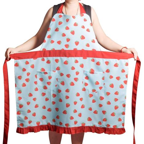 Tabliers de cuisine ajustables pour femmes et filles, grande taille, avec 2 poches et attaches extra longues, 86 x 91 cm