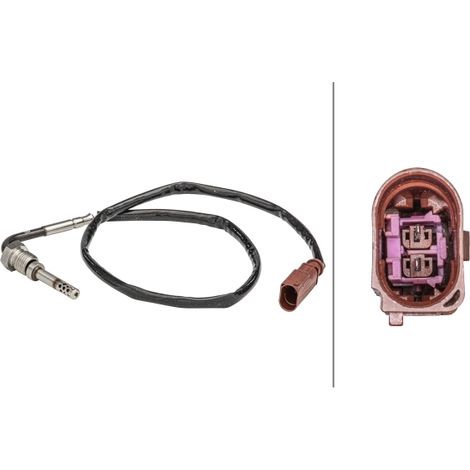 Capteur, température des gaz Hella 6PT 358 181-011 VW 03L906088BA 03L906088C