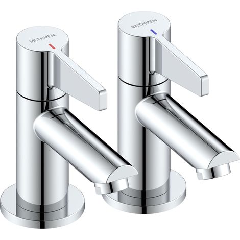 Deva Avoca Basin Taps Pair - Chrome (1/5)