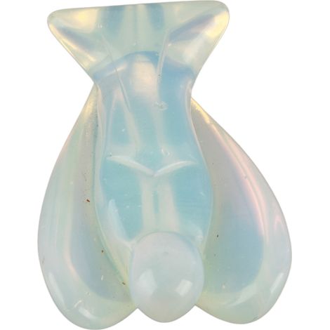 Pierre de guérison en cristal en forme d'ange gardien, symbole d'énergie naturelle (opale) (1/5)