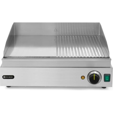 Profi Line Grillheizplatte mit glatten Rillen für Dauerbetrieb 2400W - Hendi 203156 (1/5)