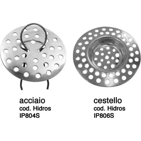 GRIGLIETTA PER LAVELLO IN ACCIAIO CROMATO ø70MM   IDRO TRADE