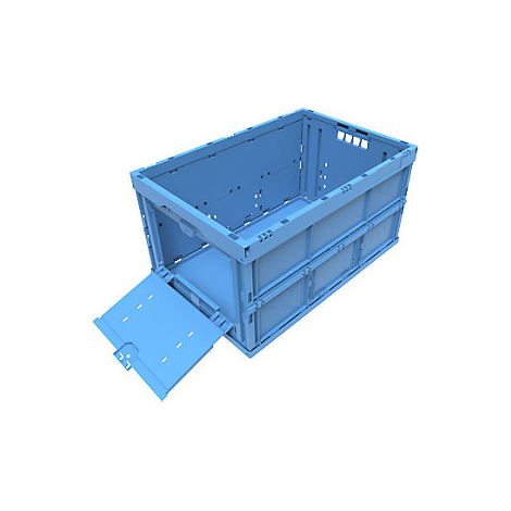Caja plegable de polipropileno  capacidad 65 l  cerrado con