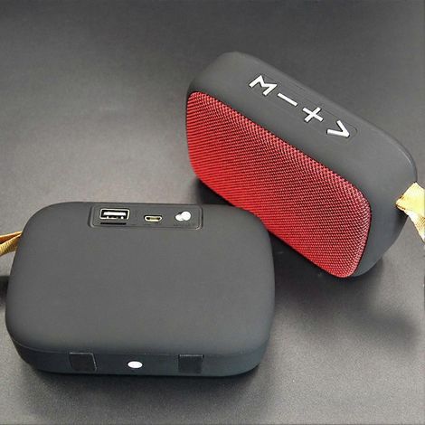 Mini enceinte Bluetooth portable d'extérieur, colonne sans fil, lecteur de musique stéréo 3D, haut-parleur haute fidélité noir (1/5)