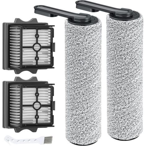 Floor One S5 Combo Rouleau de brosse de rechange et filtre HEPA compatible avec Tineco Floor One S5 Combo Aspirateur ,2 x brosse à rouleau + 2 x filt (1/4)