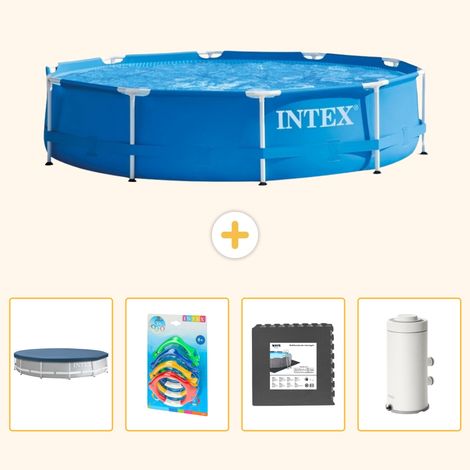 Intex Piscine Tubulaire Ronde - 366x76 cm - 5-pièces S143 (1/5)